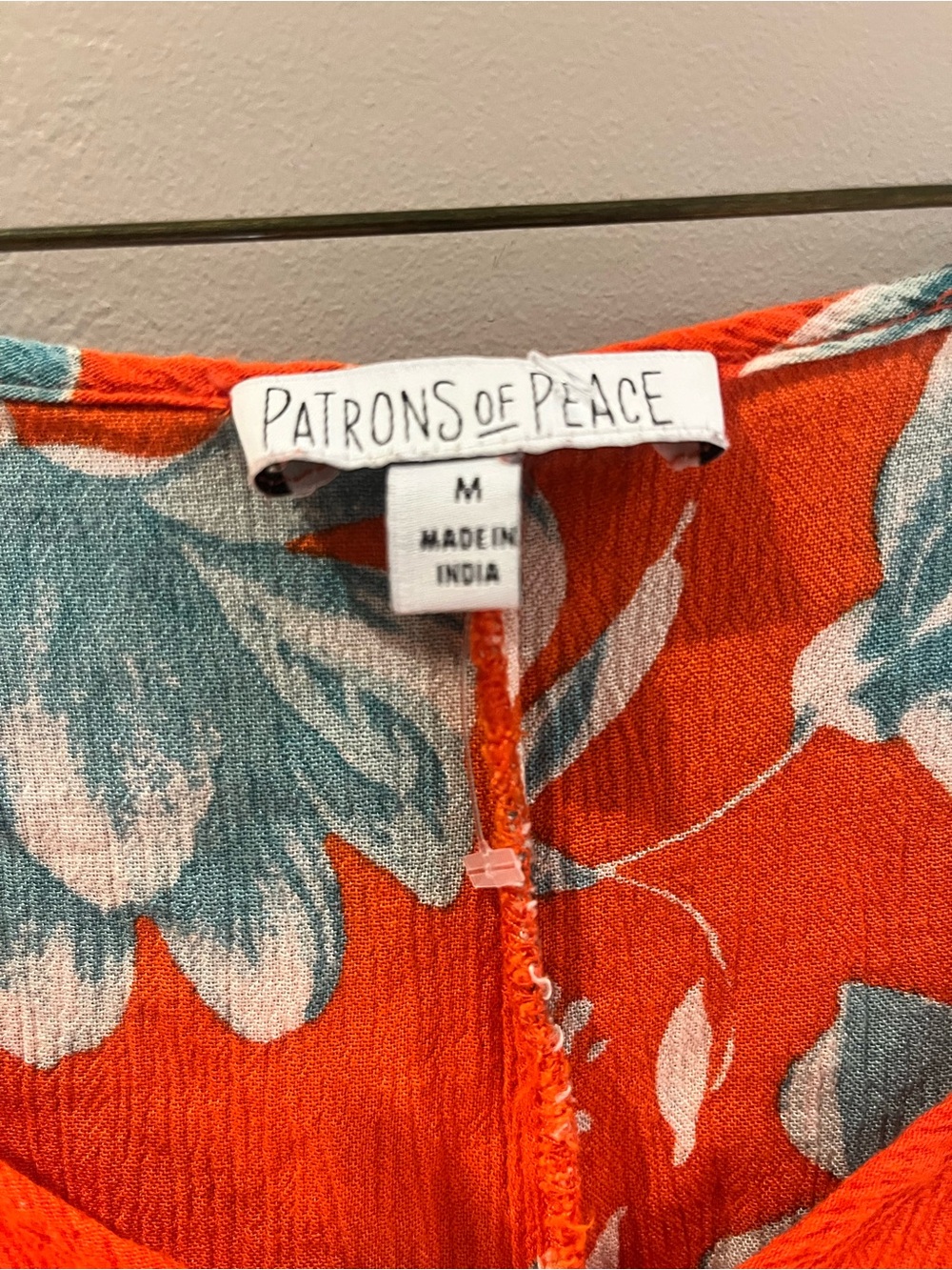 Patrons of Peace Floral V-Neck Tunic Top - Picture 4 of 4